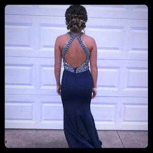 Sz 0 Beautiful blue Prom dress